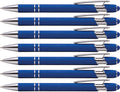 Rubberized Soft Touch | Burst Of Color | Ballpoint Pen With Stylus Tip A Stylish, Premium Metal Pen, Black Ink, Medium Point (Da