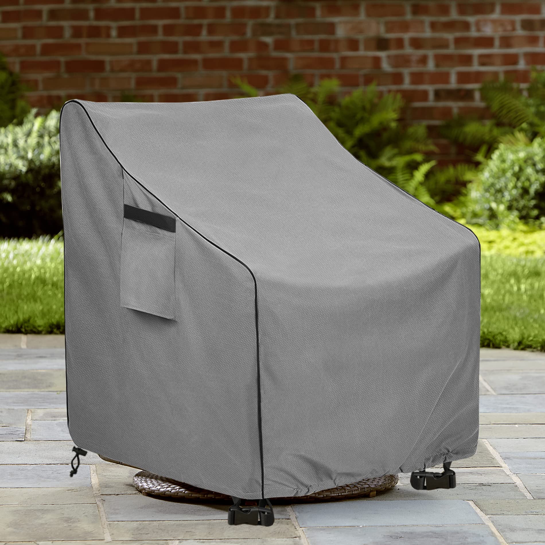 Okcool Outdoor Swivel Chair Cover 2 Pack,Outdoor Furniture Patio Chair Covers Waterproof Clearance,(30'' W X 34'' D X 38.5'' H)