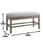 Steve Silver Co Grayson Storage Counter Bench