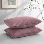 Southshore Fine Living, Inc. - Vilano Springs - Pair Of Quilted Pillow Sham Covers (No Inserts), 20' X 36', Lavender