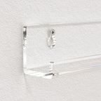 Femeli Vinyl Record Shelf Wall Mount - 6 Pack 12-Inch Clear Acrylic Album Record Holder Display Rack - Art For The Records Collector