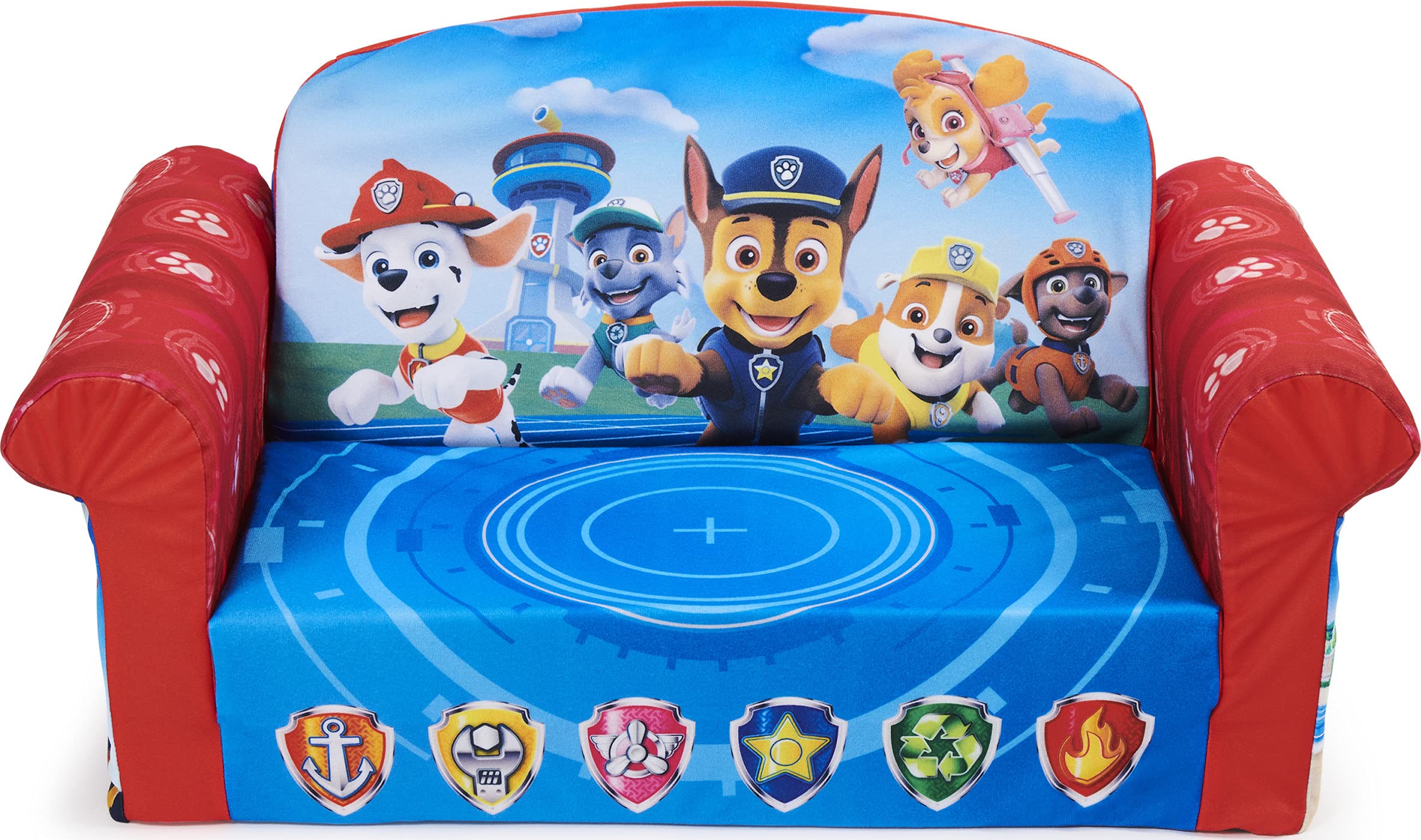 MARSHMALLOW Furniture, Children's 2-in-1 Flip Open Foam Compressed Sofa, PAW Patrol