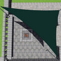 Patio Paradise 19' X 23' X 29.8' Green Sun Shade Sail Right Triangle Shade Canopy Heavy Duty Pergolas Cover Cloth, Sunlight Bloc