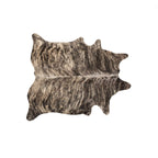 HomeRoots Cowhide, Microsuede 6' X 7' Exotic Cowhide Rug - Zebu