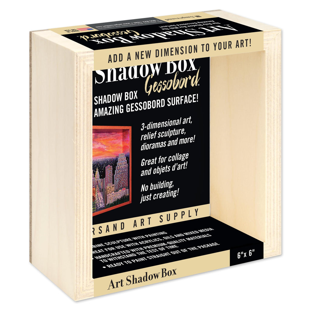 Ampersand Art Supply Museum Series Gessobord: Art Shadow Box, 6' x 6'
