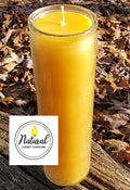 Beeswax Vigil Meditation Prayer Devotional Candle Burns up to 100 Hours. Pure 100% Local Beeswax. Made in USA