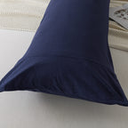 Household 100% Jersey Cotton Pillowcase 20   X54   -Super Soft Pillow Case With Envelope Closure (Navy Blue, Body Size Pillowcas