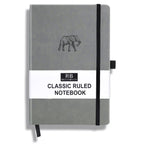 Ricco Bello Classic College Ruled Notebook | Faux Leather Hardcover Lined Writing Journal For Work, Home, School | 192 Lined Pag