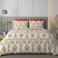 Decomizer 300 Tc, Super Soft Glace Cotton King Size Ac Comforter|Duvet With 1 King Size Elastic Fitted Bedsheet 72X78X10 Inch