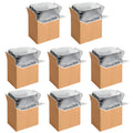 Yssoa 8 Pack Insulated Shipping Boxes With Aluminum Foil Liner,Thermal Insulation Cold Pack Shipping Boxes For Frozen, Reusable