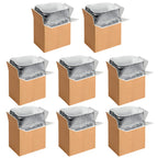 Yssoa 8 Pack Insulated Shipping Boxes With Aluminum Foil Liner,Thermal Insulation Cold Pack Shipping Boxes For Frozen, Reusable