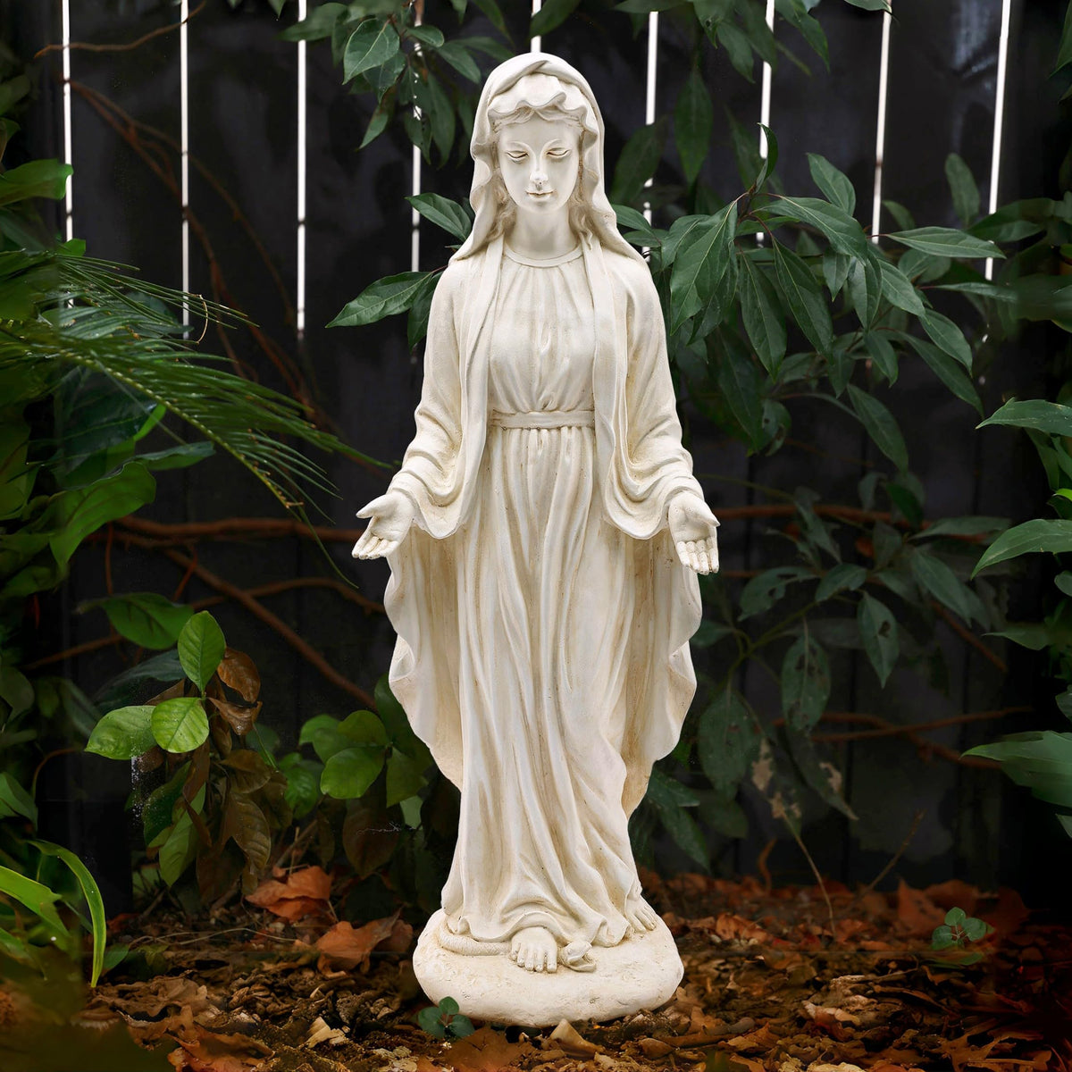 Luxenhome Virgin Mary Statue Outdoor, 30' Religious Garden Statue, Blessed Mother Outdoor Statue, Virgen De Guadalupe Statues,
