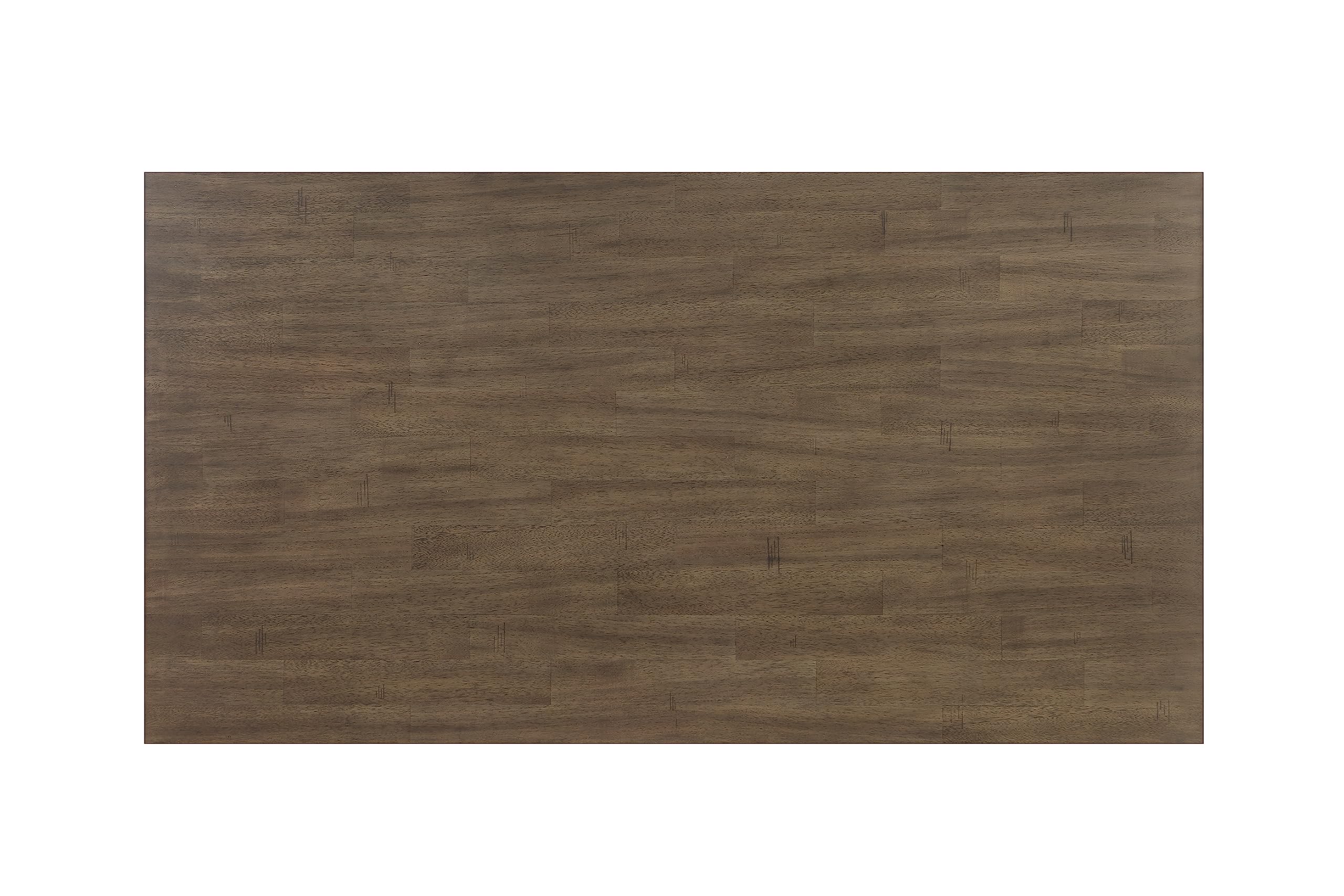 Best Quality Furniture D174D7 Dining Set, Brown Oak/Beige