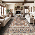 Large Rugs for Living Room: 10x14 Area Rugs Farmhouse Indoor Machine Washable Rug Non-Slip with Rubber Backed Oriental Carpets 1
