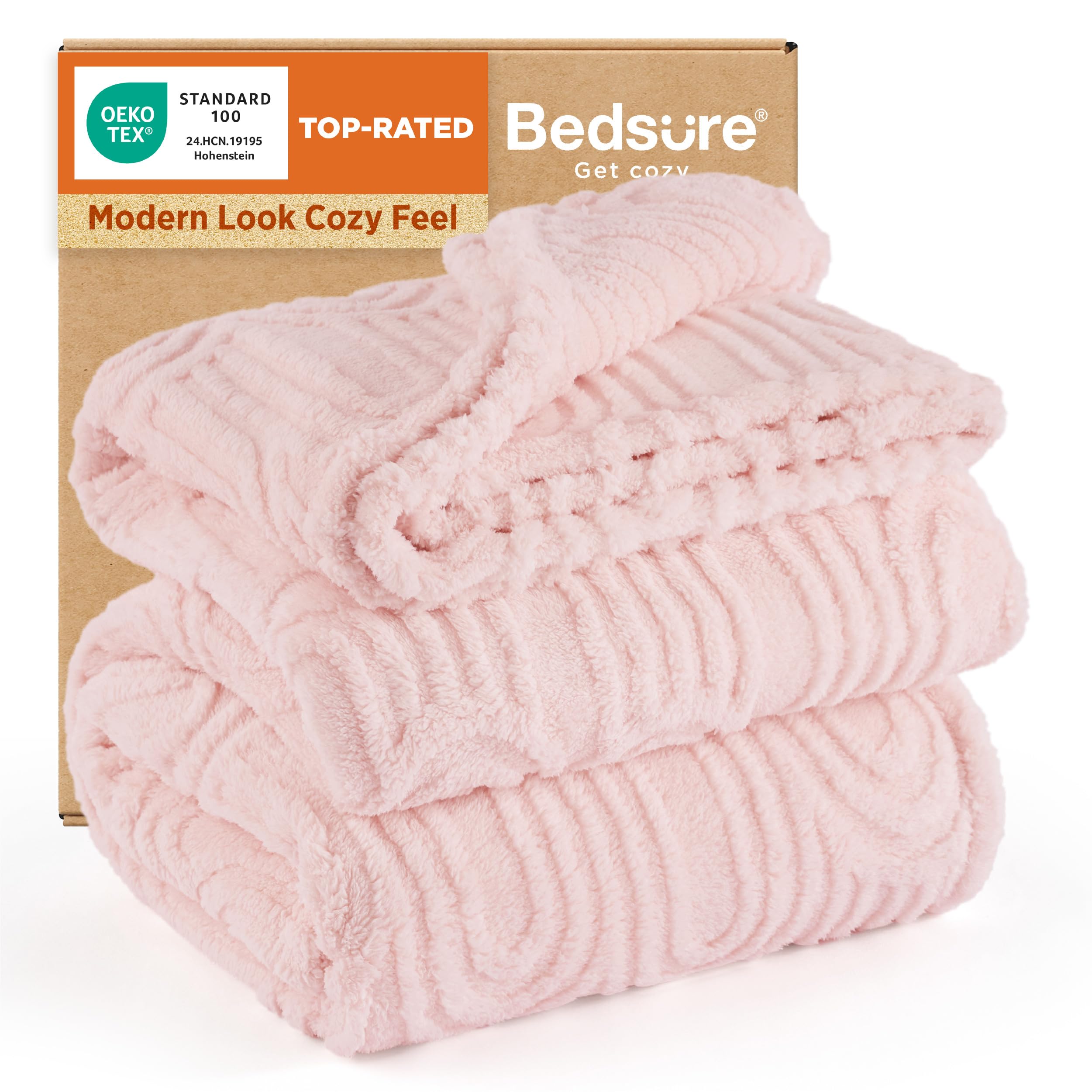 Bedsure GentleSoft Fleece Blanket Queen Size for Bed - Super Soft & Cozy, Fluffy Blankets for Women & Girls, Ideal for Sofa & Co