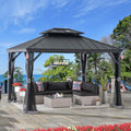 Merston 10 ft. x 12 ft. Solar Powered Hardtop Gazebo