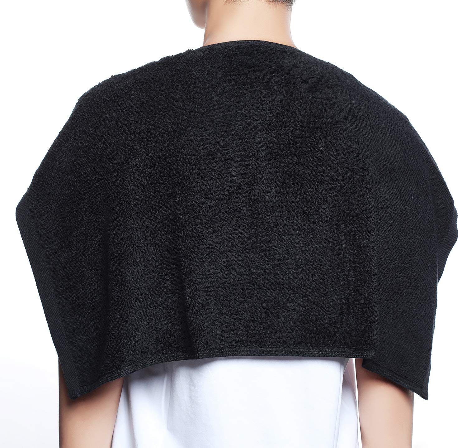 Perfehair Black Salon Towels (2-Pack, 16 X 27 Inches)-Barber Hand Cotton Towel For Gym, Bath, Spa, Shaving, Shampoo