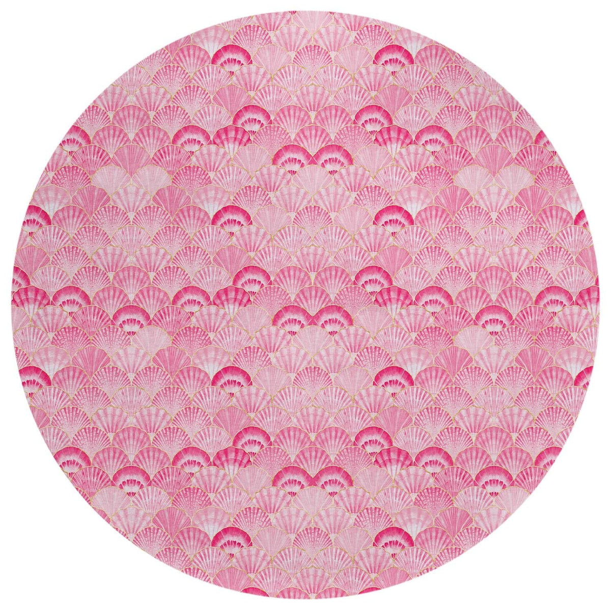 Seabreeze Sz2 Pink Coastal Rug Round 8' X 8'