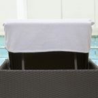 Superior Lounge Personalized Monogrammed, Thick, Super Soft, Plush And Highly Absorbent Cotton Terry Towel Chair Cover White, 1