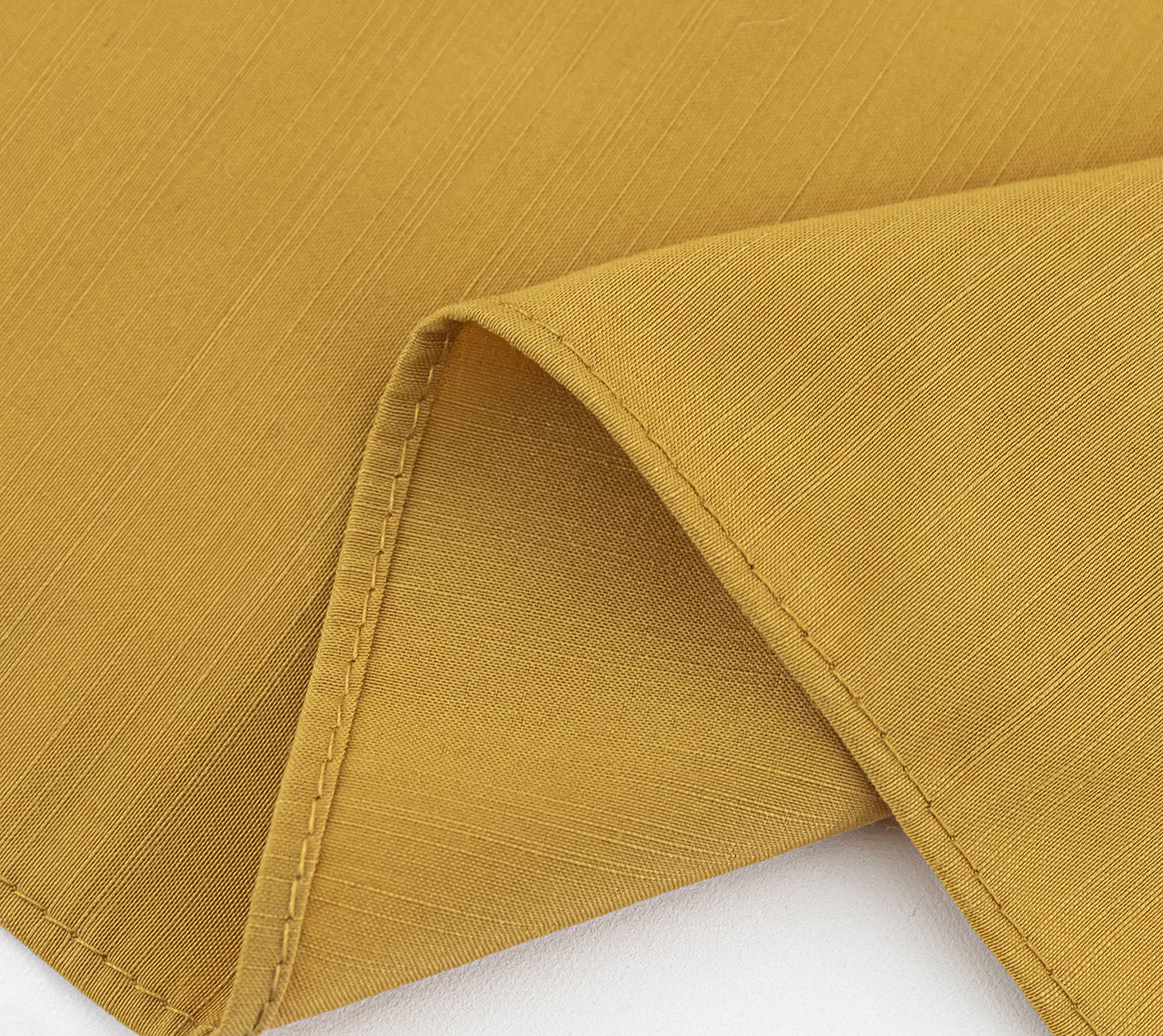 Biscaynebay Wrap Around Bed Skirts For King & Cal King Beds Short Drop Of 12', Gold Adjustable Elastic Dust Ruffles Easy Fit Wr