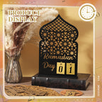 Doublefill Ramadan Calendar Set Ramadan Advent Calendar 30 Days Wooden Eid Mubarak Diy Countdown Calendar Ramadan Decoration Gif
