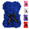 EALEBE Rose Bear Rose Teddy Bear Flower Bear Gifts for Her Mom Mother Hand Made Flower with Lights Boxes,Birthday Party,for Vale