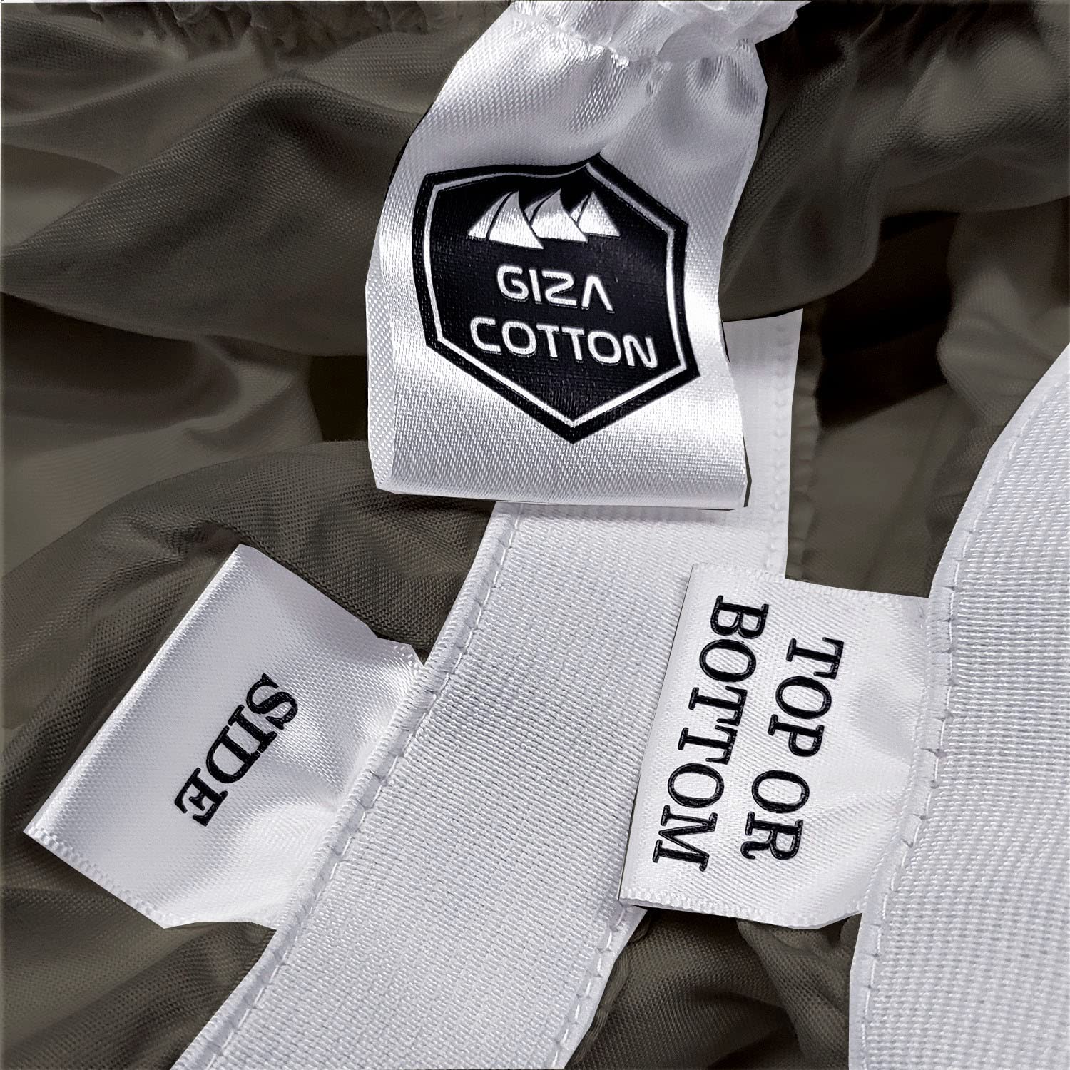 Mygiza Sheets,100% Giza Egyptian Cotton Sheets-Twin Size Giza Cotton Sheets Set To Fit Upto 15 Inches Deep Mattress (4 Pcs) Slate Grey