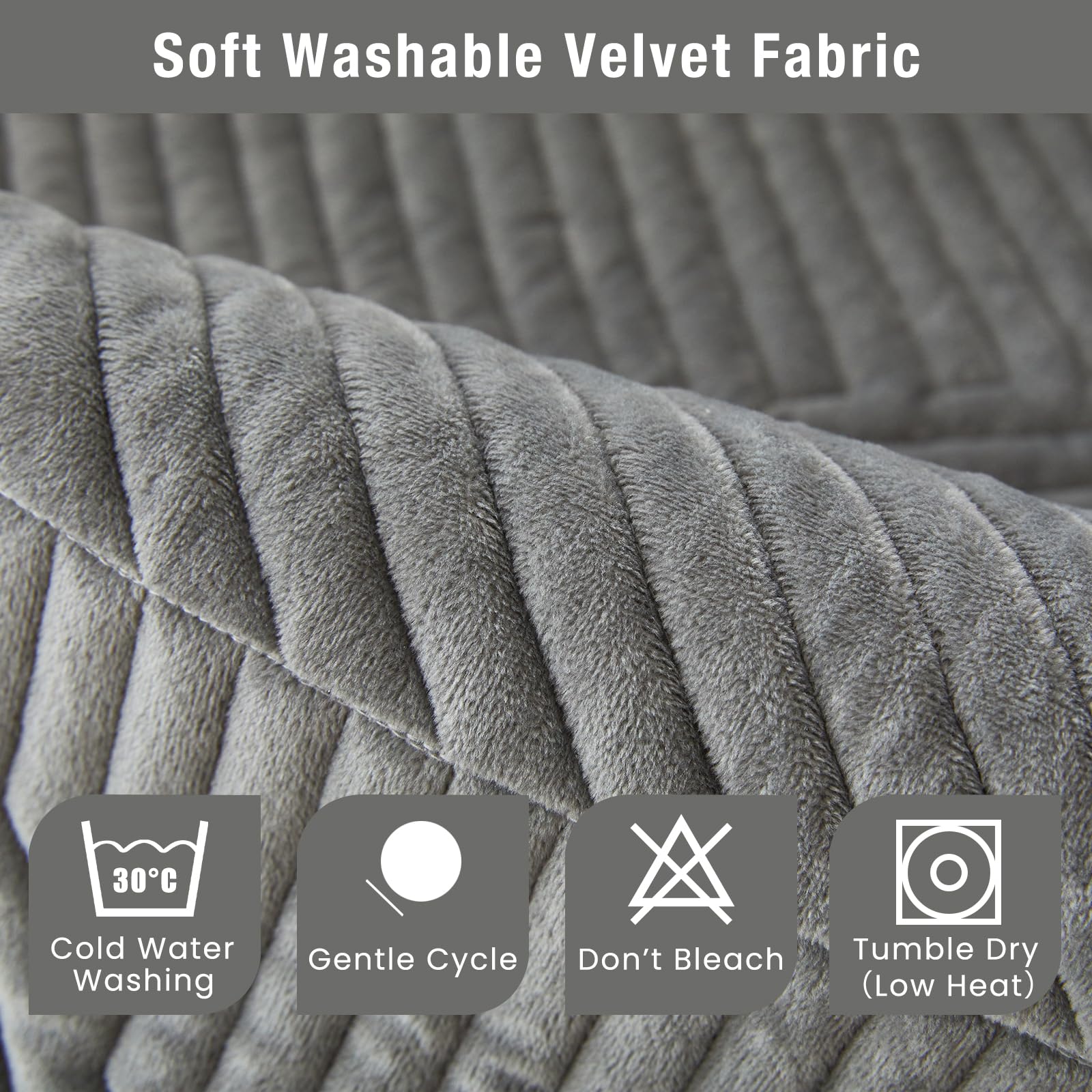 Tewene, Armrest Cover Sectional Couch Cover Velvet Sofa Cover Anti-Slip L Shaped Couch Cover Sectional Sofa Cover For Dogs Couch