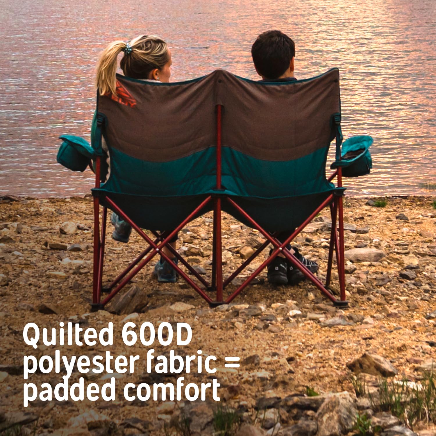 Kelty Loveseat, One Size, Deep Lake/Fallen Rock, Portable, Plastic For Camping