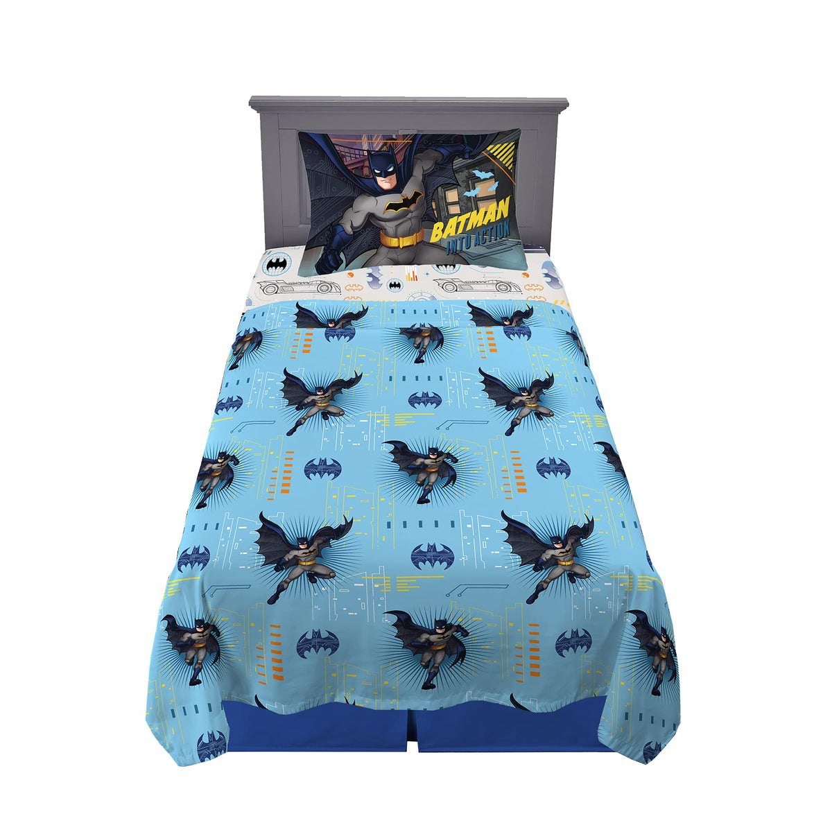 Franco Kids Bedding Super Soft Microfiber Sheet Set, Twin, Batman