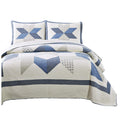 Kasentex Authentic 100% Cotton Easy-Clean Decorative Bedspread With Floral Patchwork Quilt, Soft & Oversized Quilt Bedding For B