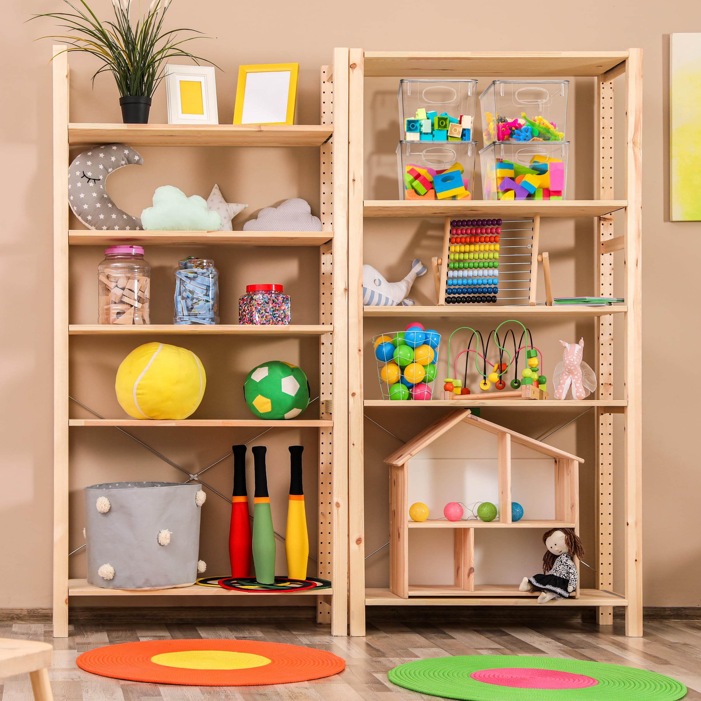 Sorbus Large Clear Plastic Storage Bins With Lids, Clear Stackable Storage Bins, Clear Toy Storage Bins, Clothes, Medicine, Make