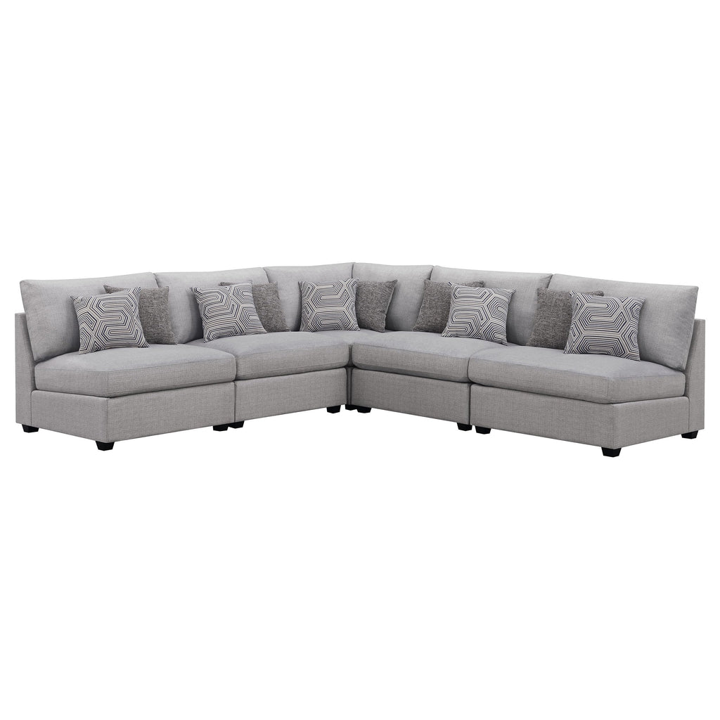 Coaster Cambria 5-Piece Sectional, Grey