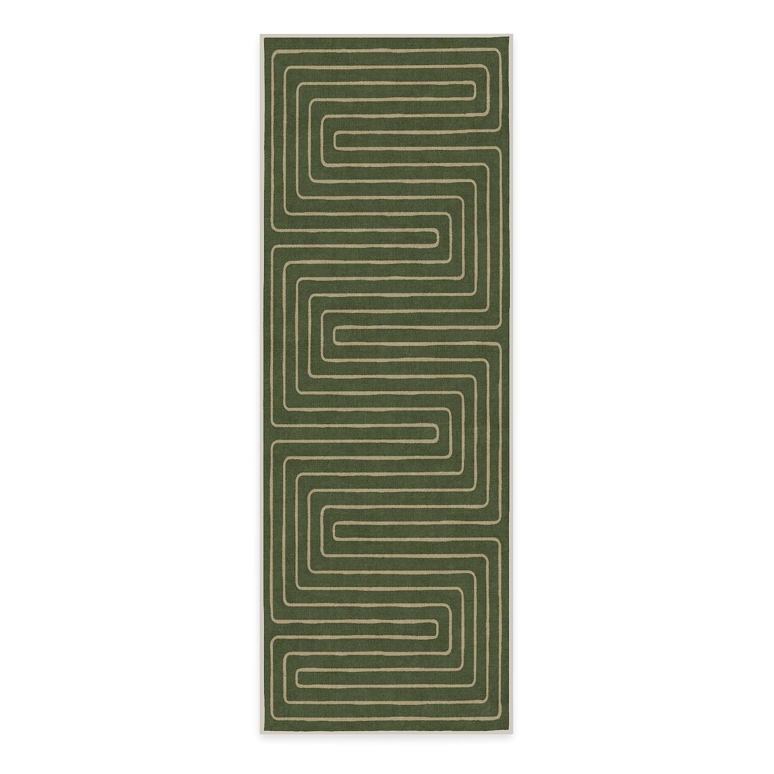 RUGGABLE x Jonathan Adler Washable Runner Rug - Perfect Runners for Hallway, Bedrooms, Entryway, Living Room, Kitchen- Stain & W