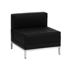 Flash Furniture HERCULES Imagination Series Contemporary Black LeatherSoft Middle Chair