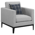 Coaster Home Furnishings Apperson Cushioned Back Arm Chair Light Grey
