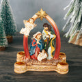 Nativity Advent Candle Holder Decoration, Christmas Nativity Scene Candle Holder Candlestick Holders Advent Wreath Candle Holder