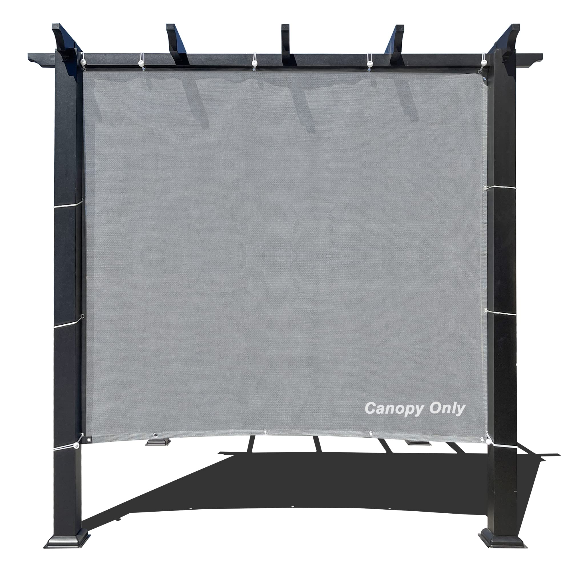 Alion Home Sun Shade Panel Privacy Screen With Grommets On 4 Sides For Outdoor, Patio, Awning, Window Cover, Pergola (8' X 6', G