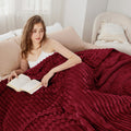 Bedsure Deep Red Full Blanket For Bed - Super Soft Cozy Blankets For Women, Cute Large Blanket For Girls, 84X90 Inches