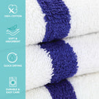 Arkwright White Bath Gym Towel - Pack Of 6 - Bulk 100% Cotton Soft Quick Dry Sweat Absorbent Hotel Quality Towels For Workout, B
