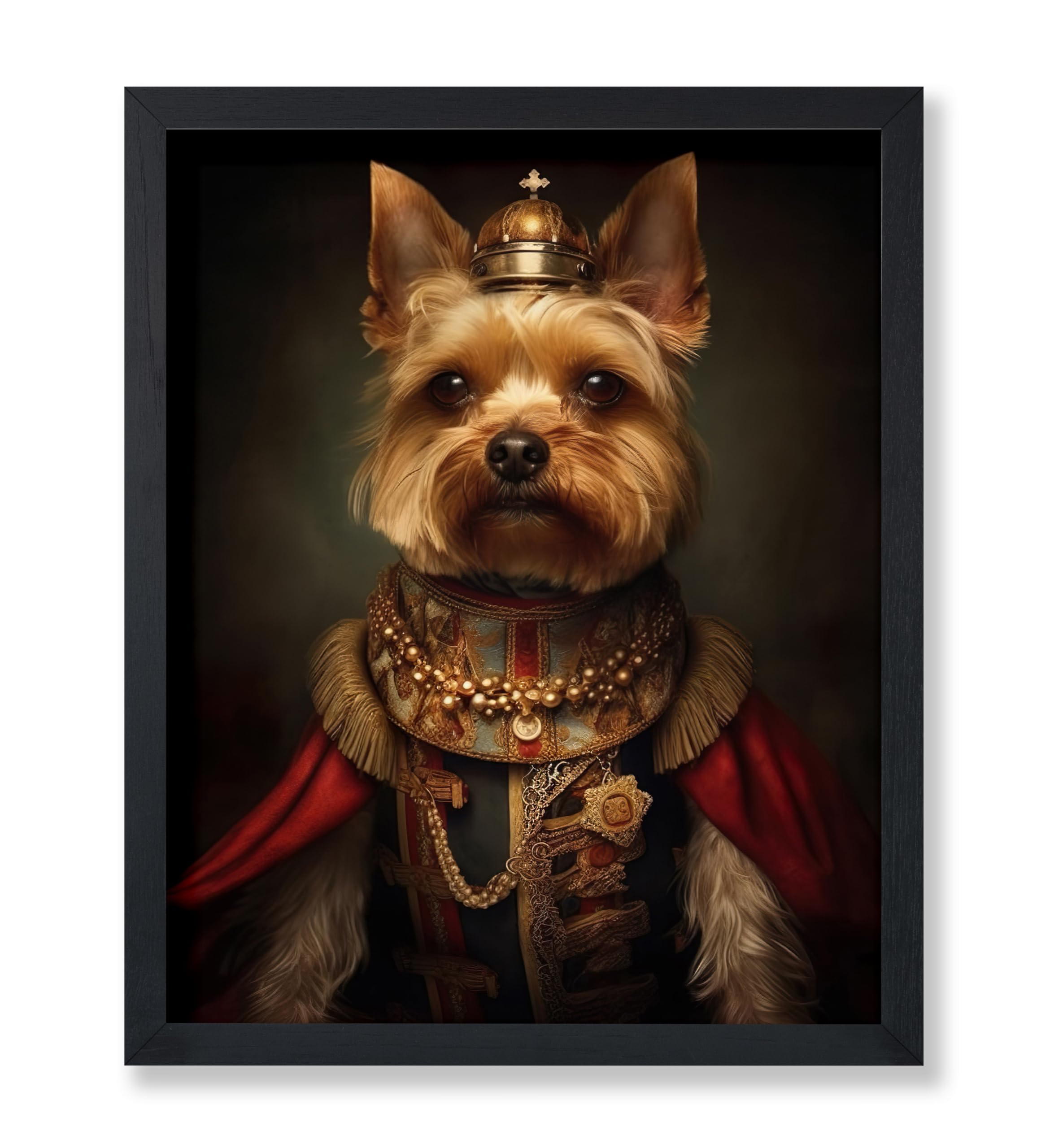 Poster Master Aristocratic Yorkshire Terrier Poster - Dog Print - Renaissance Art - Dog Breed Art - Gift for Men, Women & Animal