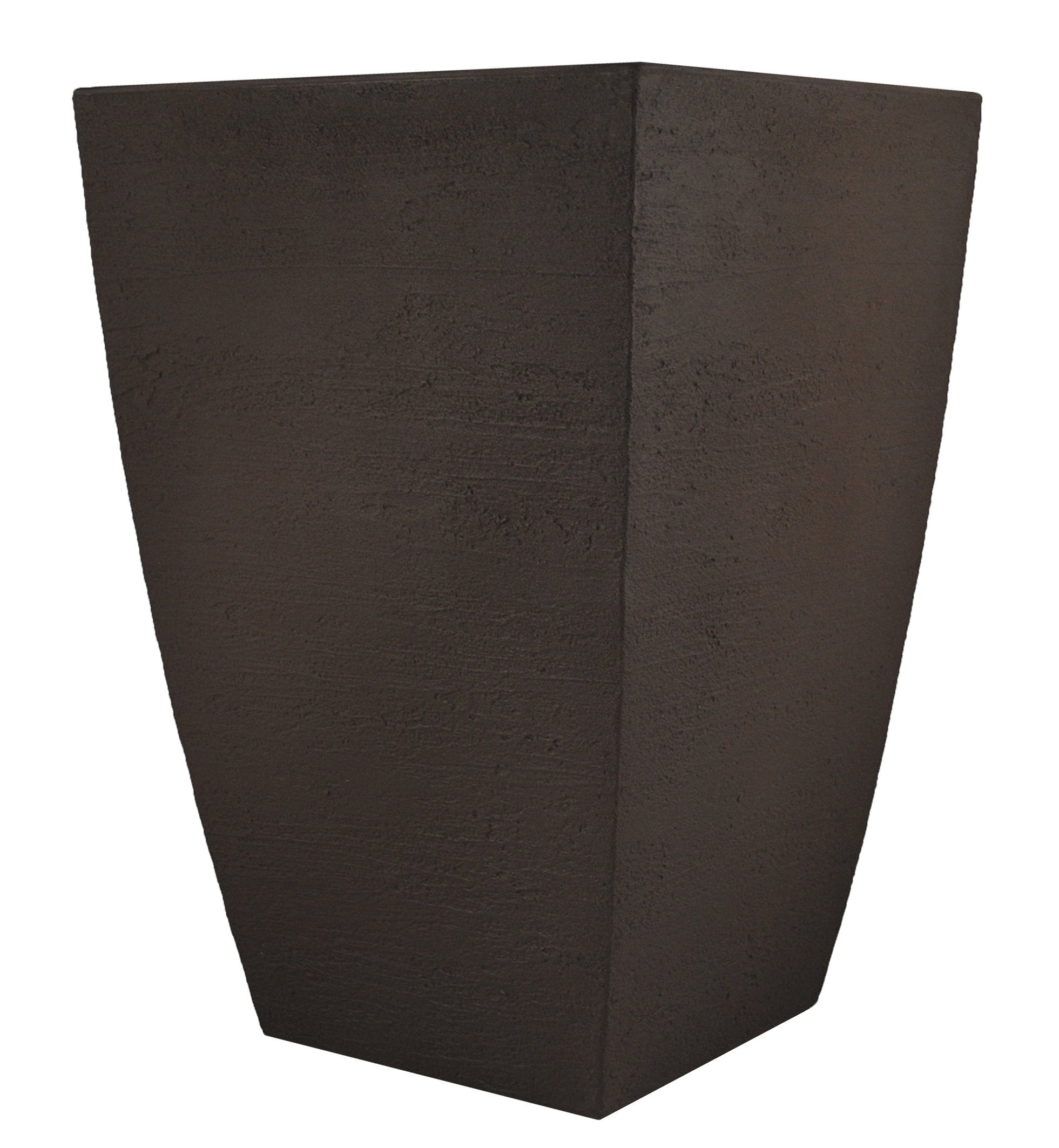 Tusco Products Msqt23Es Modern Square Garden Planter, 23-Inch, Espresso