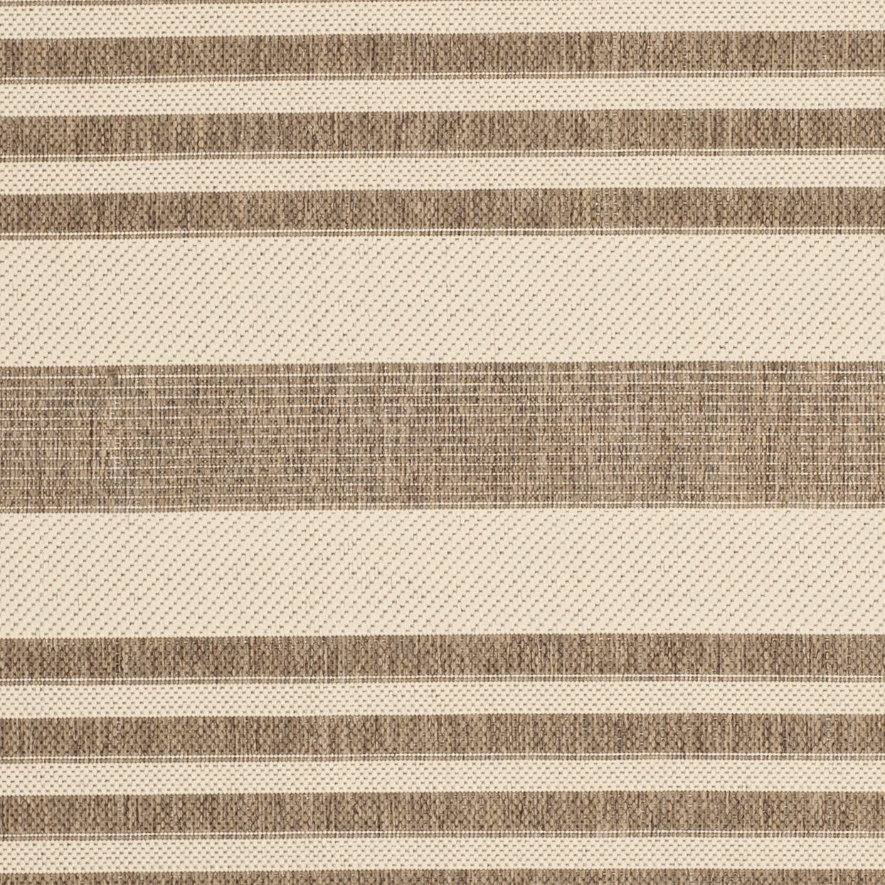 Safavieh Courtyard Collection Accent Rug - 2' X 3'7', Brown & Bone, Stripe Design, Non-Shedding & Easy Care, Indoor/Outdoor & Wa