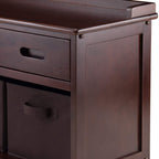 Winsome Adriana Bench, 3 Small, Walnutchocolate