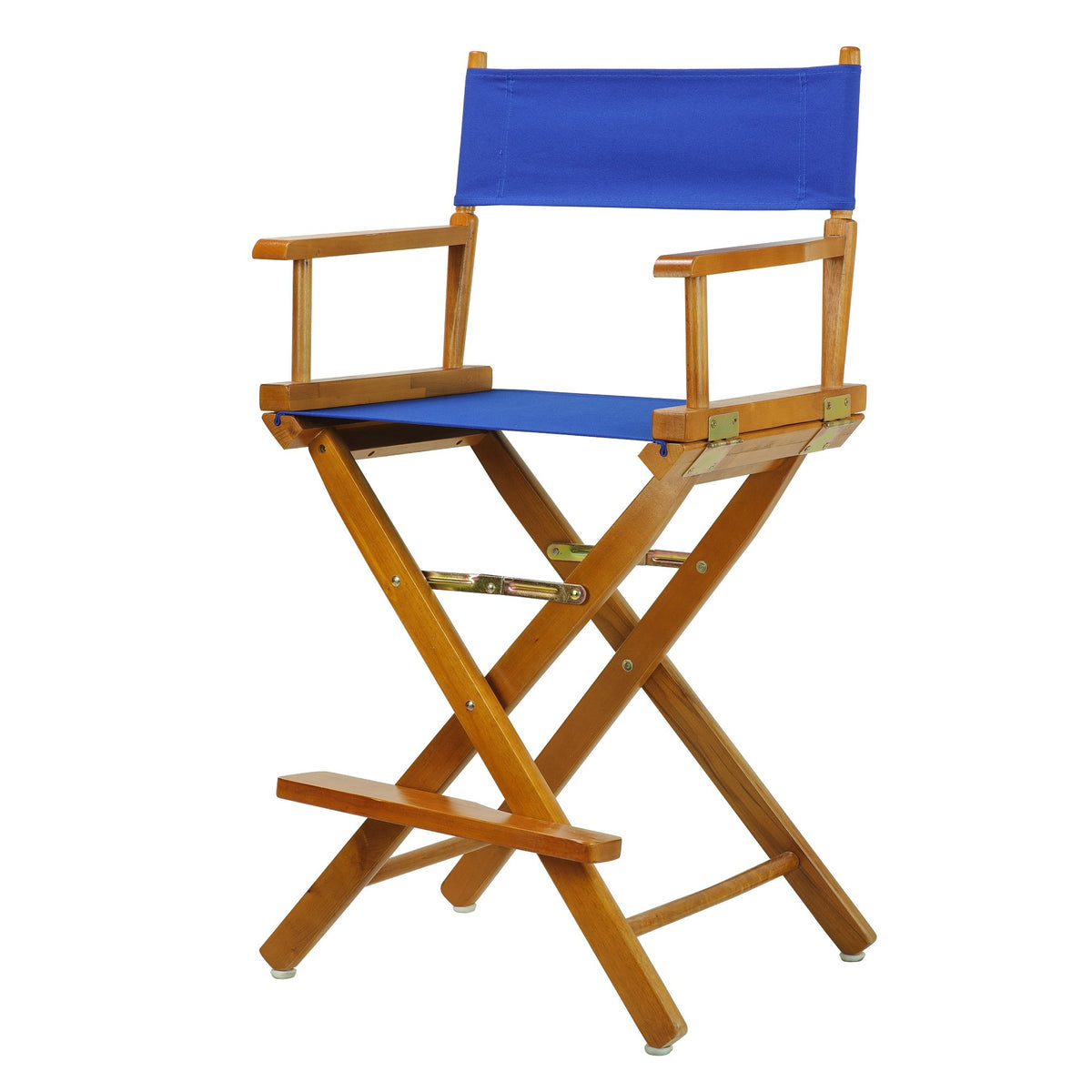 Casual Home 24&quot; Director'S Chair Honey Oak Frame-With Royal Blue Canvas, Counter Height