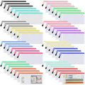 Umriox 48Pcs Pencil Pouches, Mesh Bags With Zipper, A6 Size 16 Color Pencil Case Small Zipper Pouch, Zipper Bags, Waterproof Sto