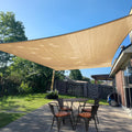 Sunlax Sun Shade Sail 10 ' X 16 ' Sand Rectangle Canopy Sail Shade Cover Uv Block Permeable Sunshade Outdoor For Patio Backyard