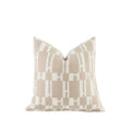 Croker Horse 2025 New 22X22' Inches Throw Pillow Cushion Covers - Beige H Letter Chenille Jacquard Embroidery Luxury Modern Sty