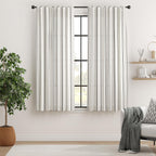 Jinchan Black And White Striped Curtains 63 Inch Length For Living Room Bedroom Black On White Curtains Pinstripe Curtains Privacy Light Filtering Rod Pocket Modern Window Curtains Set 2 Panels