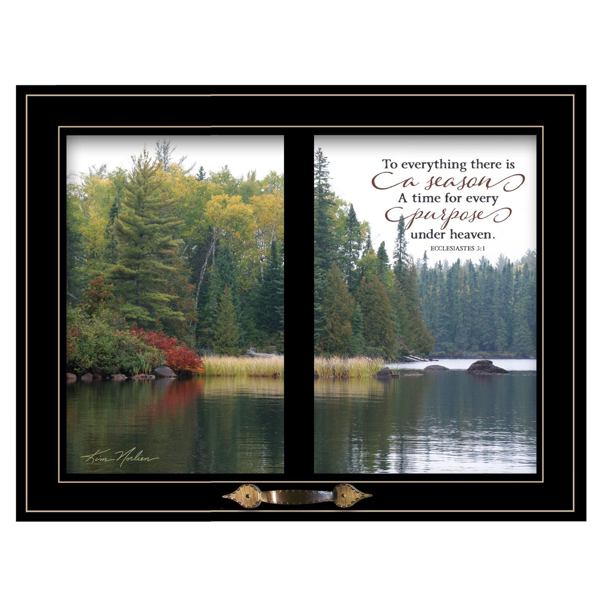 To Everything There Is A Season 4 Black Framed Print Wall Art